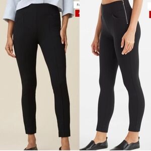 Vetta The Short Wrap Dress in French Navy Gray Mini Short Sleeve S Minimalist